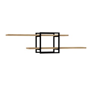meg-GP052-0213,1-2 ΡΑΦΙΕΡΑ ΤΟΙΧΟΥ MONE MEGAPAP ΧΡΩΜΑ SAPPHIRE OAK - ΜΑΥΡΟ 120X18X30ΕΚ.