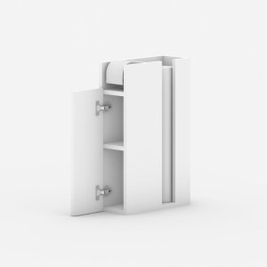meg-GP052-0217,1-3 ΝΤΟΥΛΑΠΙ ΜΠΑΝΙΟΥ PAPER MEGAPAP ΧΡΩΜΑ ΛΕΥΚΟ 17X42X66ΕΚ.