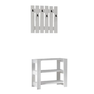meg-GP052-0218,3-1 ΕΠΙΠΛΟ ΕΙΣΟΔΟΥ FRIENDS MEGAPAP ΧΡΩΜΑ ΛΕΥΚΟ 69,8X33,6X60ΕΚ.