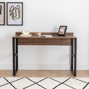 meg-GP052-0220,1-1 ΓΡΑΦΕΙΟ ΕΡΓΑΣΙΑΣ RANA MEGAPAP ΧΡΩΜΑ ΚΑΡΥΔΙ - ΜΑΥΡΟ 120X60X78,8ΕΚ.