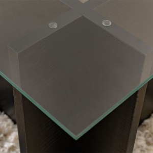 meg-GP052-0221,3-3 ΤΡΑΠΕΖΑΚΙ ΣΑΛΟΝΙΟΥ VETRINO MEGAPAP ΓΥΑΛΙΝΟ ΧΡΩΜΑ ΜΑΥΡΟ 105X65X40ΕΚ.