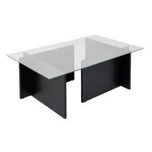 meg-GP052-0221,3-5 ΤΡΑΠΕΖΑΚΙ ΣΑΛΟΝΙΟΥ VETRINO MEGAPAP ΓΥΑΛΙΝΟ ΧΡΩΜΑ ΜΑΥΡΟ 105X65X40ΕΚ.