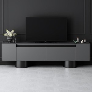 meg-GP052-0222,1-3 ΕΠΙΠΛΟ ΤΗΛΕΟΡΑΣΗΣ HAVEN MEGAPAP ΧΡΩΜΑ ΑΝΘΡΑΚΙ 180X30X50ΕΚ.