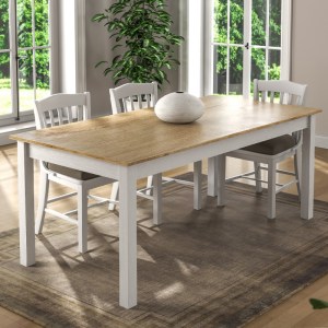 meg-GP052-0224,1-0 ΤΡΑΠΕΖΙ FIRA MEGAPAP ΧΡΩΜΑ ΛΕΥΚΟ - ΦΥΣΙΚΟ ΟΞΙΑΣ 180X90X78ΕΚ.