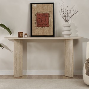 meg-GP052-0228,1-2 ΚΟΝΣΟΛΑ SIRA MEGAPAP ΧΡΩΜΑ TRAVERTINE 150X35X75ΕΚ.