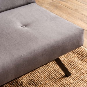 meg-GP052-0233,3-3 ΚΑΝΑΠΕΣ - ΚΡΕΒΑΤΙ ZOLA MEGAPAP ΤΡΙΘΕΣΙΟΣ ΥΦΑΣΜΑΤΙΝΟΣ ΧΡΩΜΑ ΓΚΡΙ 180X64X78ΕΚ.