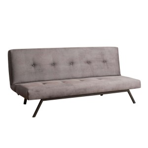 meg-GP052-0233,3-5 ΚΑΝΑΠΕΣ - ΚΡΕΒΑΤΙ ZOLA MEGAPAP ΤΡΙΘΕΣΙΟΣ ΥΦΑΣΜΑΤΙΝΟΣ ΧΡΩΜΑ ΓΚΡΙ 180X64X78ΕΚ.