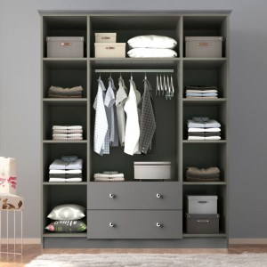 meg-GP055-0005,2-1 ΝΤΟΥΛΑΠΑ ΡΟΥΧΩΝ EMILY MEGAPAP ΤΕΤΡΑΦΥΛΛΗ ΧΡΩΜΑ ΑΝΘΡΑΚΙ 140X50X210ΕΚ.