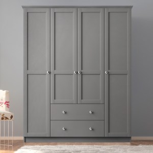 meg-GP055-0005,2-2 ΝΤΟΥΛΑΠΑ ΡΟΥΧΩΝ EMILY MEGAPAP ΤΕΤΡΑΦΥΛΛΗ ΧΡΩΜΑ ΑΝΘΡΑΚΙ 140X50X210ΕΚ.