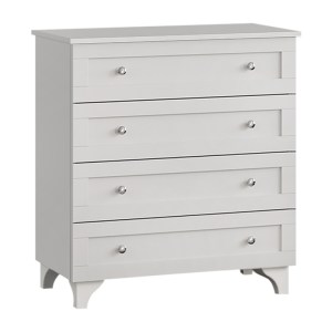 meg-GP055-0012,1-3 ΣΥΡΤΑΡΙΕΡΑ EMILY MEGAPAP ΧΡΩΜΑ ΛΕΥΚΟ 80X42X85ΕΚ.