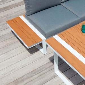 meg-GP055-0035,2-1 ΣΑΛΟΝΙ ΚΗΠΟΥ ΓΩΝΙΑΚΟ ARTEMIS MEGAPAP ΣΕΤ 4 ΤΜΧ ΜΕΤΑΛΛΟ - ΞΥΛΟ ΧΡΩΜΑ ΛΕΥΚΟ - ΚΑΡΥΔΙ