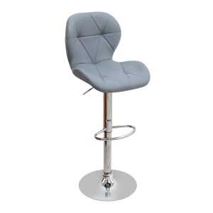 meg-GP057-0001,4-0 ΣΚΑΜΠΟ ΜΠΑΡ DOLORES MEGAPAP ΜΕ ΡΥΘΜΙΖΟΜΕΝΟ ΥΨΟΣ PU ΓΚΡΙ - ΒΑΣΗ ΧΡΩΜΙΟΥ 45,5X38X89/109ΕΚ.