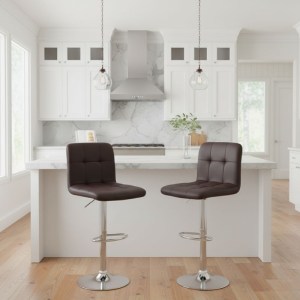 meg-GP057-0002,3-1 ΣΚΑΜΠΟ ΜΠΑΡ CARMELO MEGAPAP ΜΕ ΡΥΘΜΙΖΟΜΕΝΟ ΥΨΟΣ PU ΚΑΦΕ - ΒΑΣΗ ΧΡΩΜΙΟΥ 45X42X90/113ΕΚ.