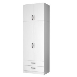 meg-GP100-0063,1-0 ΝΤΟΥΛΑΠΑ ΡΟΥΧΩΝ RICARDO MEGAPAP ΔΙΦΥΛΛΗ ΜΕ ΠΑΤΑΡΙ ΧΡΩΜΑ ΛΕΥΚΟ 80X51,8X240ΕΚ.