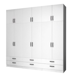 meg-GP100-0067,1-0 ΝΤΟΥΛΑΠΑ ΡΟΥΧΩΝ RICARDO MEGAPAP ΕΞΑΦΥΛΛΗ ΜΕ ΠΑΤΑΡΙ ΧΡΩΜΑ ΛΕΥΚΟ 240X51,8X240ΕΚ.