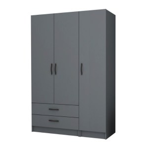 meg-GP100-0068,4-0 ΝΤΟΥΛΑΠΑ ΡΟΥΧΩΝ RICARDO MEGAPAP ΤΡΙΦΥΛΛΗ ΧΡΩΜΑ ΑΝΘΡΑΚΙ 120X51,8X181ΕΚ.