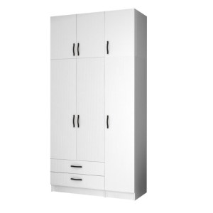 meg-GP100-0069,1-0 ΝΤΟΥΛΑΠΑ ΡΟΥΧΩΝ RICARDO MEGAPAP ΤΡΙΦΥΛΛΗ ΜΕ ΠΑΤΑΡΙ ΧΡΩΜΑ ΛΕΥΚΟ 120X51,8X240ΕΚ.