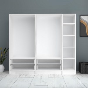 meg-GP100-0070,1-2 ΝΤΟΥΛΑΠΑ ΡΟΥΧΩΝ RICARDO MEGAPAP ΠΕΝΤΑΦΥΛΛΗ ΧΡΩΜΑ ΛΕΥΚΟ 200X51,8X181ΕΚ.