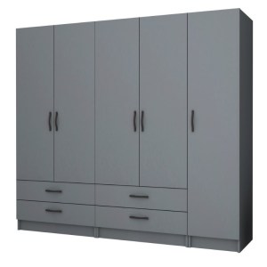 meg-GP100-0070,4-0 ΝΤΟΥΛΑΠΑ ΡΟΥΧΩΝ RICARDO MEGAPAP ΠΕΝΤΑΦΥΛΛΗ ΧΡΩΜΑ ΑΝΘΡΑΚΙ 200X51,8X181ΕΚ.