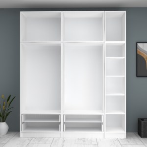 meg-GP100-0071,1-2 ΝΤΟΥΛΑΠΑ ΡΟΥΧΩΝ RICARDO MEGAPAP ΠΕΝΤΑΦΥΛΛΗ ΜΕ ΠΑΤΑΡΙ ΧΡΩΜΑ ΛΕΥΚΟ 200X51,8X240ΕΚ.