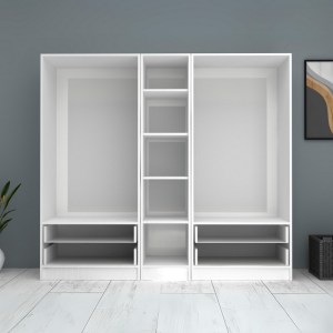 meg-GP100-0072,1-2 ΝΤΟΥΛΑΠΑ ΡΟΥΧΩΝ RICARDO MEGAPAP ΠΕΝΤΑΦΥΛΛΗ ΧΡΩΜΑ ΛΕΥΚΟ 200X51,8X181ΕΚ.