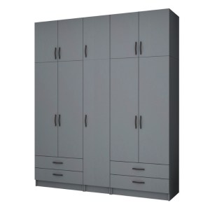 meg-GP100-0073,4-0 ΝΤΟΥΛΑΠΑ ΡΟΥΧΩΝ RICARDO MEGAPAP ΠΕΝΤΑΦΥΛΛΗ ΜΕ ΠΑΤΑΡΙ ΧΡΩΜΑ ΑΝΘΡΑΚΙ 200X51,8X240ΕΚ.