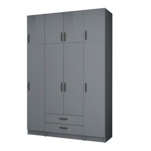 meg-GP100-0075,4-0 ΝΤΟΥΛΑΠΑ ΡΟΥΧΩΝ RICARDO MEGAPAP ΤΕΤΡΑΦΥΛΛΗ ΜΕ ΠΑΤΑΡΙ ΧΡΩΜΑ ΑΝΘΡΑΚΙ 160X51,8X240ΕΚ.