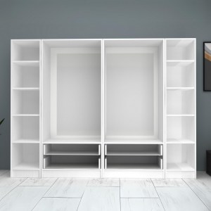 meg-GP100-0076,1-2 ΝΤΟΥΛΑΠΑ ΡΟΥΧΩΝ RICARDO MEGAPAP ΕΞΑΦΥΛΛΗ ΧΡΩΜΑ ΛΕΥΚΟ 240X51,8X181ΕΚ.