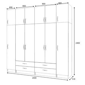 meg-GP100-0077,2-4 ΝΤΟΥΛΑΠΑ ΡΟΥΧΩΝ RICARDO MEGAPAP ΕΞΑΦΥΛΛΗ ΜΕ ΠΑΤΑΡΙ ΧΡΩΜΑ ΦΥΣΙΚΟ ΟΞΙΑΣ 240X51,8X240ΕΚ.
