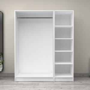 meg-GP100-0081,1-2 ΝΤΟΥΛΑΠΑ ΡΟΥΧΩΝ VICTORIA MEGAPAP ΤΡΙΦΥΛΛΗ ΧΡΩΜΑ ΛΕΥΚΟ 150X60X181ΕΚ.
