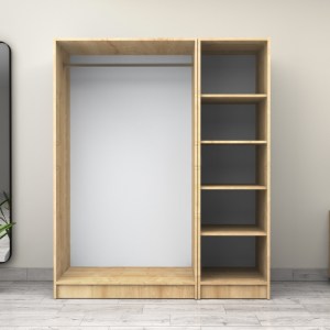 meg-GP100-0081,2-2 ΝΤΟΥΛΑΠΑ ΡΟΥΧΩΝ VICTORIA MEGAPAP ΤΡΙΦΥΛΛΗ ΧΡΩΜΑ ΦΥΣΙΚΟ ΟΞΙΑΣ 150X60X181ΕΚ.