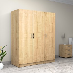 meg-GP100-0081,2-3 ΝΤΟΥΛΑΠΑ ΡΟΥΧΩΝ VICTORIA MEGAPAP ΤΡΙΦΥΛΛΗ ΧΡΩΜΑ ΦΥΣΙΚΟ ΟΞΙΑΣ 150X60X181ΕΚ.