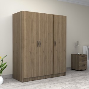 meg-GP100-0081,3-3 ΝΤΟΥΛΑΠΑ ΡΟΥΧΩΝ VICTORIA MEGAPAP ΤΡΙΦΥΛΛΗ ΧΡΩΜΑ ΚΑΡΥΔΙ 150X60X181ΕΚ.
