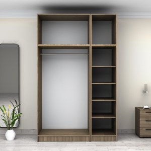 meg-GP100-0082,3-2 ΝΤΟΥΛΑΠΑ ΡΟΥΧΩΝ VICTORIA MEGAPAP ΤΡΙΦΥΛΛΗ ΜΕ ΠΑΤΑΡΙ ΧΡΩΜΑ ΚΑΡΥΔΙ 150X60X240ΕΚ.