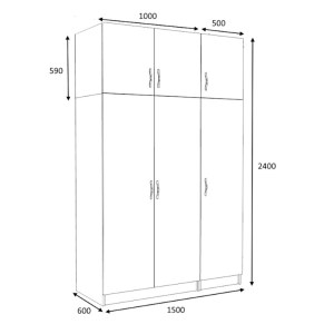 meg-GP100-0082,3-4 ΝΤΟΥΛΑΠΑ ΡΟΥΧΩΝ VICTORIA MEGAPAP ΤΡΙΦΥΛΛΗ ΜΕ ΠΑΤΑΡΙ ΧΡΩΜΑ ΚΑΡΥΔΙ 150X60X240ΕΚ.