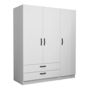 meg-GP100-0083,1-0 ΝΤΟΥΛΑΠΑ ΡΟΥΧΩΝ VICTORIA MEGAPAP ΤΡΙΦΥΛΛΗ ΜΕ ΣΥΡΤΑΡΙΑ ΧΡΩΜΑ ΛΕΥΚΟ 150X60X181ΕΚ.