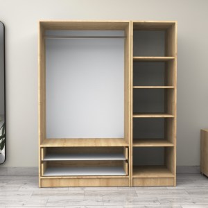 meg-GP100-0083,2-2 ΝΤΟΥΛΑΠΑ ΡΟΥΧΩΝ VICTORIA MEGAPAP ΤΡΙΦΥΛΛΗ ΜΕ ΣΥΡΤΑΡΙΑ ΧΡΩΜΑ ΦΥΣΙΚΟ ΟΞΙΑΣ 150X60X181ΕΚ.