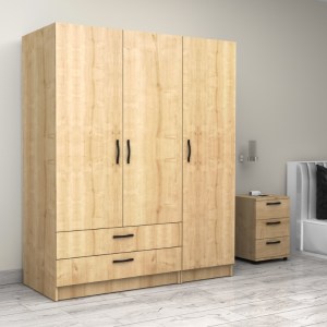 meg-GP100-0083,2-3 ΝΤΟΥΛΑΠΑ ΡΟΥΧΩΝ VICTORIA MEGAPAP ΤΡΙΦΥΛΛΗ ΜΕ ΣΥΡΤΑΡΙΑ ΧΡΩΜΑ ΦΥΣΙΚΟ ΟΞΙΑΣ 150X60X181ΕΚ.