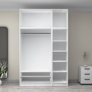 meg-GP100-0084,1-2 ΝΤΟΥΛΑΠΑ ΡΟΥΧΩΝ VICTORIA MEGAPAP ΤΡΙΦΥΛΛΗ ΜΕ ΠΑΤΑΡΙ ΚΑΙ ΣΥΡΤΑΡΙΑ ΧΡΩΜΑ ΛΕΥΚΟ 150X60X240ΕΚ.