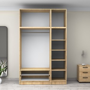 meg-GP100-0084,2-2 ΝΤΟΥΛΑΠΑ ΡΟΥΧΩΝ VICTORIA MEGAPAP ΤΡΙΦΥΛΛΗ ΜΕ ΠΑΤΑΡΙ ΚΑΙ ΣΥΡΤΑΡΙΑ ΧΡΩΜΑ ΦΥΣΙΚΟ ΟΞΙΑΣ 150X60X240ΕΚ.