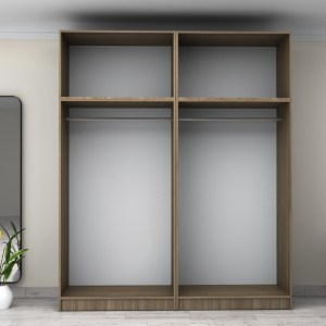 meg-GP100-0086,3-2 ΝΤΟΥΛΑΠΑ ΡΟΥΧΩΝ VICTORIA MEGAPAP ΤΕΤΡΑΦΥΛΛΗ ΜΕ ΠΑΤΑΡΙ ΧΡΩΜΑ ΚΑΡΥΔΙ 200X60X240ΕΚ.