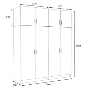 meg-GP100-0086,3-4 ΝΤΟΥΛΑΠΑ ΡΟΥΧΩΝ VICTORIA MEGAPAP ΤΕΤΡΑΦΥΛΛΗ ΜΕ ΠΑΤΑΡΙ ΧΡΩΜΑ ΚΑΡΥΔΙ 200X60X240ΕΚ.