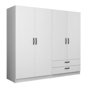 meg-GP100-0089,1-0 ΝΤΟΥΛΑΠΑ ΡΟΥΧΩΝ VICTORIA MEGAPAP ΤΕΤΡΑΦΥΛΛΗ ΜΕ ΣΥΡΤΑΡΙΑ ΧΡΩΜΑ ΛΕΥΚΟ 200X60X181ΕΚ.