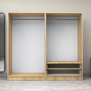 meg-GP100-0089,2-2 ΝΤΟΥΛΑΠΑ ΡΟΥΧΩΝ VICTORIA MEGAPAP ΤΕΤΡΑΦΥΛΛΗ ΜΕ ΣΥΡΤΑΡΙΑ ΧΡΩΜΑ ΦΥΣΙΚΟ ΟΞΙΑΣ 200X60X181ΕΚ.
