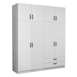 meg-GP100-0090,1-0 ΝΤΟΥΛΑΠΑ ΡΟΥΧΩΝ VICTORIA MEGAPAP ΤΕΤΡΑΦΥΛΛΗ ΜΕ ΠΑΤΑΡΙ ΚΑΙ ΣΥΡΤΑΡΙΑ ΧΡΩΜΑ ΛΕΥΚΟ 200X60X240ΕΚ.