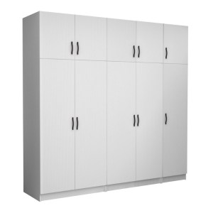 meg-GP100-0092,1-0 ΝΤΟΥΛΑΠΑ ΡΟΥΧΩΝ VICTORIA MEGAPAP ΠΕΝΤΑΦΥΛΛΗ ΜΕ ΠΑΤΑΡΙ ΧΡΩΜΑ ΛΕΥΚΟ 250X60X240ΕΚ.