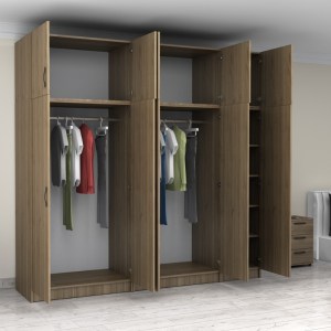 meg-GP100-0092,3-1 ΝΤΟΥΛΑΠΑ ΡΟΥΧΩΝ VICTORIA MEGAPAP ΠΕΝΤΑΦΥΛΛΗ ΜΕ ΠΑΤΑΡΙ ΧΡΩΜΑ ΚΑΡΥΔΙ 250X60X240ΕΚ.