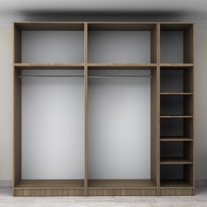 meg-GP100-0092,3-2 ΝΤΟΥΛΑΠΑ ΡΟΥΧΩΝ VICTORIA MEGAPAP ΠΕΝΤΑΦΥΛΛΗ ΜΕ ΠΑΤΑΡΙ ΧΡΩΜΑ ΚΑΡΥΔΙ 250X60X240ΕΚ.