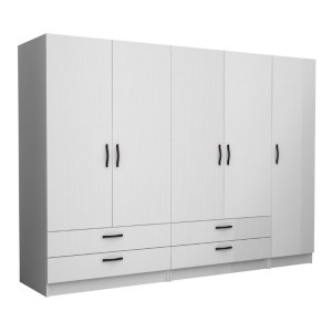 meg-GP100-0093,1-0 ΝΤΟΥΛΑΠΑ ΡΟΥΧΩΝ VICTORIA MEGAPAP ΠΕΝΤΑΦΥΛΛΗ ΜΕ ΣΥΡΤΑΡΙΑ ΧΡΩΜΑ ΛΕΥΚΟ 250X60X181ΕΚ.