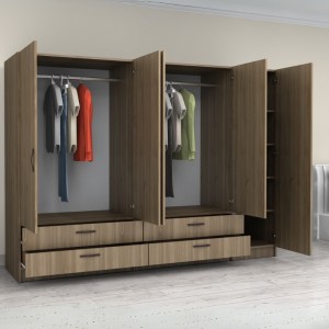 meg-GP100-0093,3-1 ΝΤΟΥΛΑΠΑ ΡΟΥΧΩΝ VICTORIA MEGAPAP ΠΕΝΤΑΦΥΛΛΗ ΜΕ ΣΥΡΤΑΡΙΑ ΧΡΩΜΑ ΚΑΡΥΔΙ 250X60X181ΕΚ.